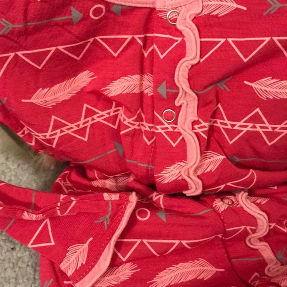 NWT Kickee Pants Print Muffin Ruffle Coverall - Picture 8 of 8